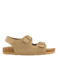 Vty suède sandalen beige