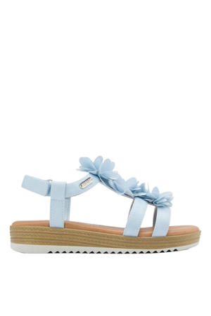 imitatieleren sandalen lichtblauw