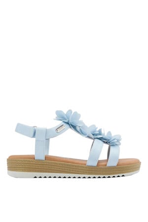 imitatieleren sandalen lichtblauw