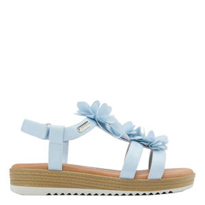 imitatieleren sandalen lichtblauw