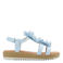ESPRIT imitatieleren sandalen lichtblauw