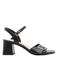 Graceland imitatieleren sandalen met blokhak zwart