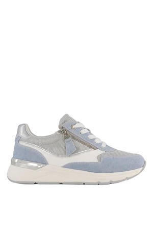sneakers lichtblauw/zilver