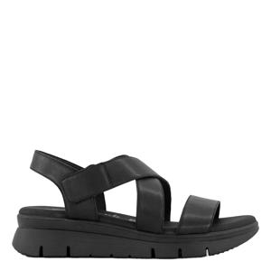 leren sandalen zwart