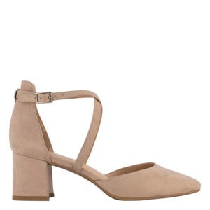suède pumps beige