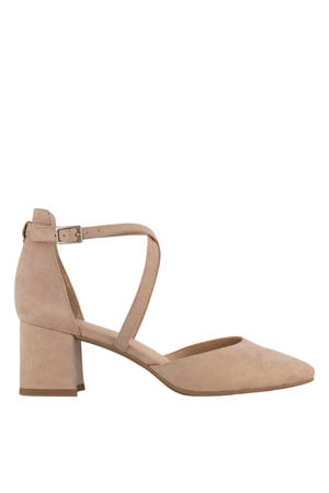 suède pumps beige