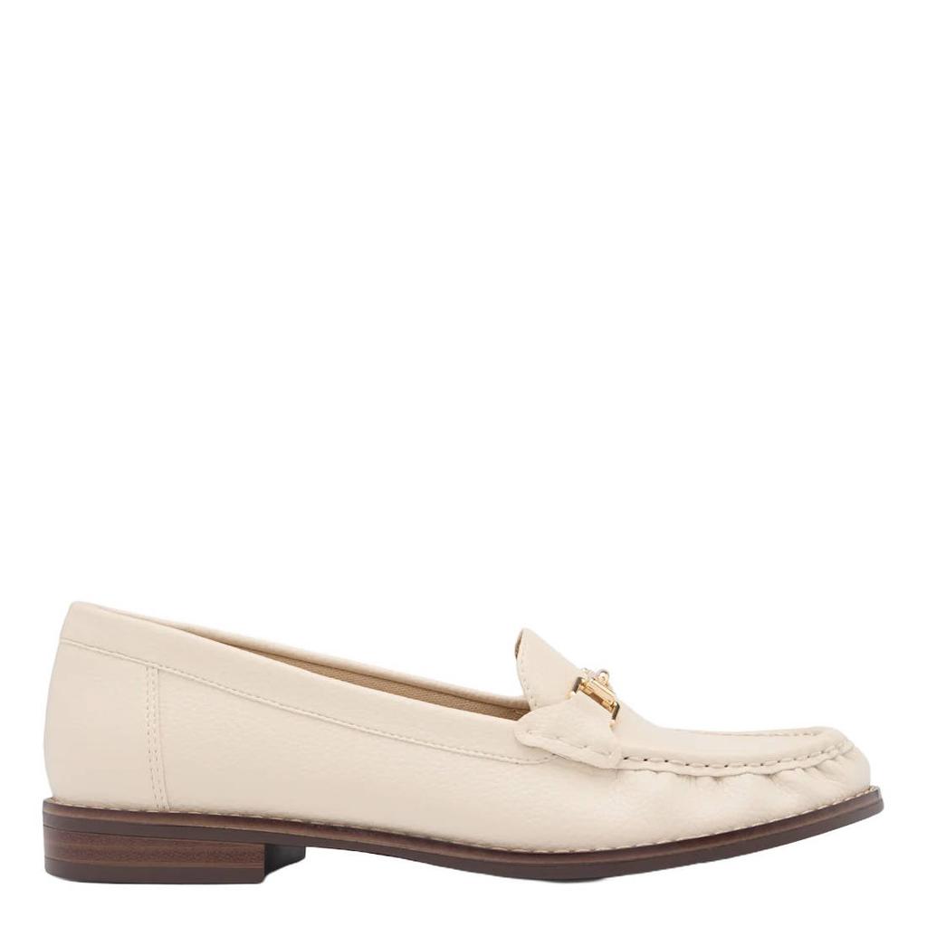 Ecru dames Graceland loafers van synthetisch/textiel/imitatie leer