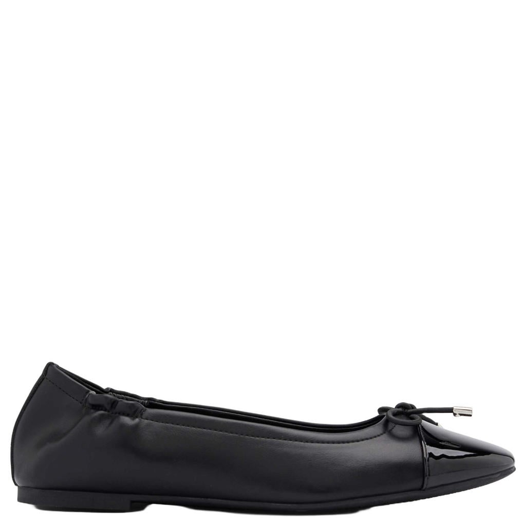 Zwarte dames Graceland ballerina's van synthetisch materiaal