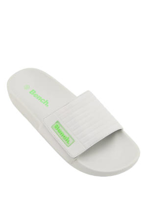 badslippers - lichtgrijs/groen