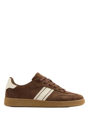 suède sneakers bruin