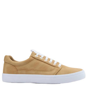 leren sneakers camel