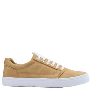 leren sneakers camel