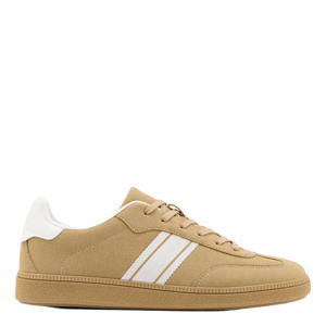 suède sneakers beige/wit