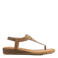 Graceland imitatieleren sandalen met all over print beige/zwart
