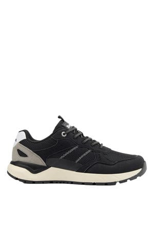 imitatieleren sneakers - zwart