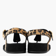 thumbnail: Graceland sandalen met panterprint beige/zwart