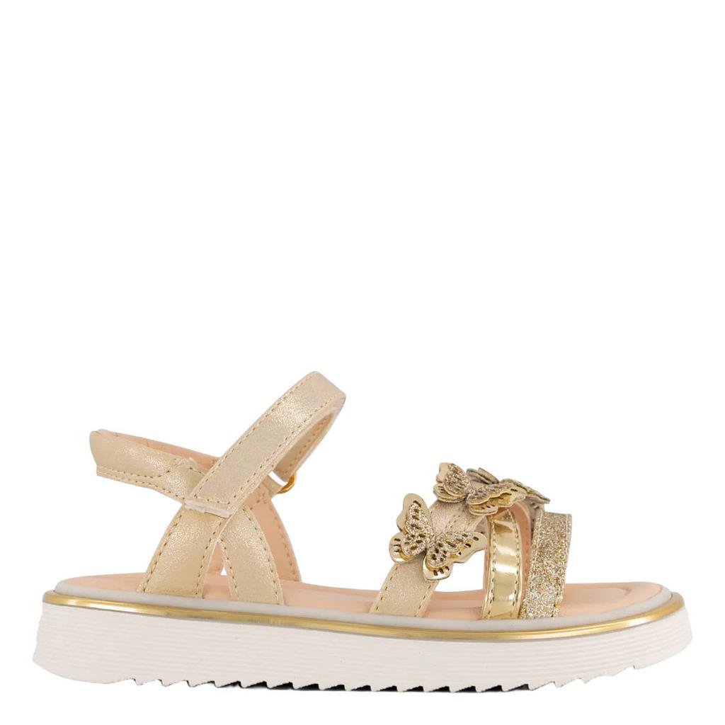 Gouden meisjes Graceland sandalen van synthetisch/imitatie leer met klittenband
