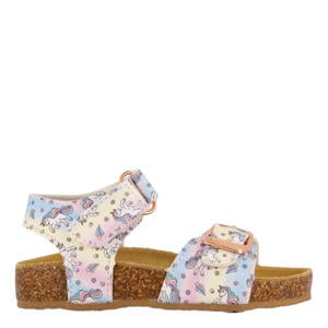 sandalen roze/geel/blauw