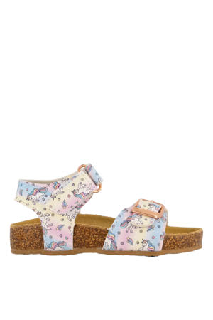 sandalen roze/geel/blauw