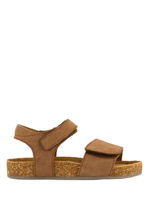 leren sandalen cognac