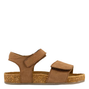 leren sandalen cognac