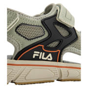 thumbnail: Fila imitatieleren sandalen met profielzool en met logo lichtgroen