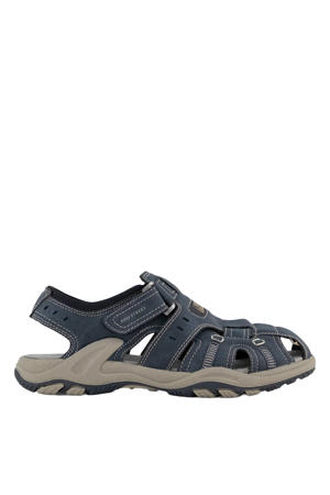 imitatieleren sandalen donkerblauw