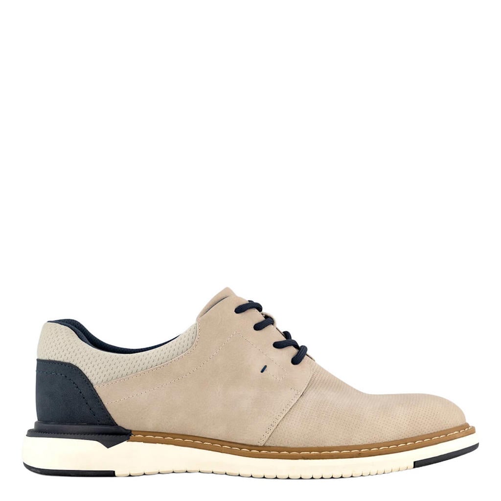 Beige heren AM SHOE sneakers van textiel/synthetisch met veters