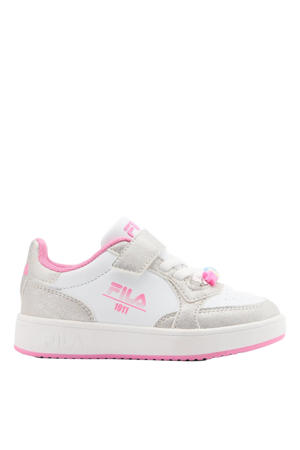 sneakers wit/zilver/roze
