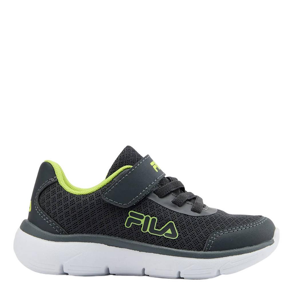 Grijs en groene jongens Fila sneakers van synthetisch/textiel met veters