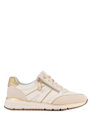 comfort leren sneakers goud