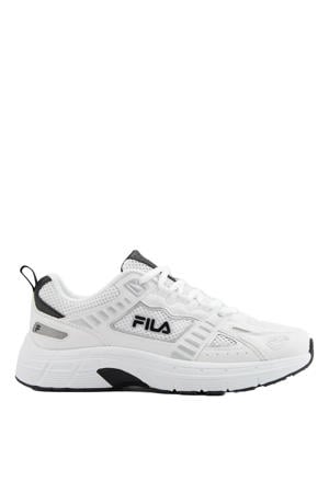 leren sneakers wit/zwart