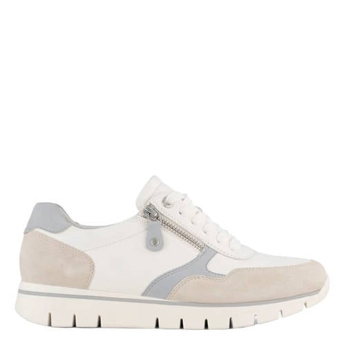 Medicus leren sneakers wit/beige/blauw afbeelding