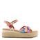 Graceland espadrilles met plateauzool en sleehak - meerkleurig