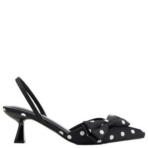 slingback pumps met stippen zwart