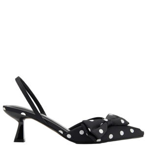 slingback pumps met stippen zwart