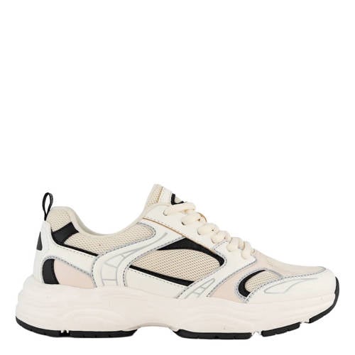 Graceland chunky imitatieleren sneakers beige