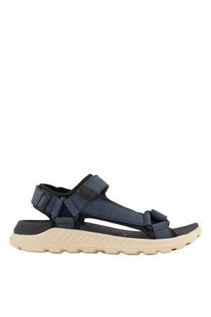 imitatieleren sandalen donkerblauw