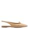 Graceland leren slingback loafers met siergesp camel