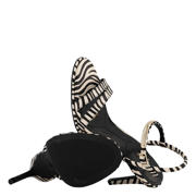 thumbnail: Graceland imitatieleren sandaletten met naaldhak en zebraprint zwart/wit