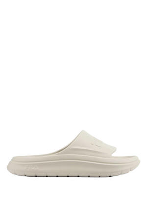 badslippers met logo taupe