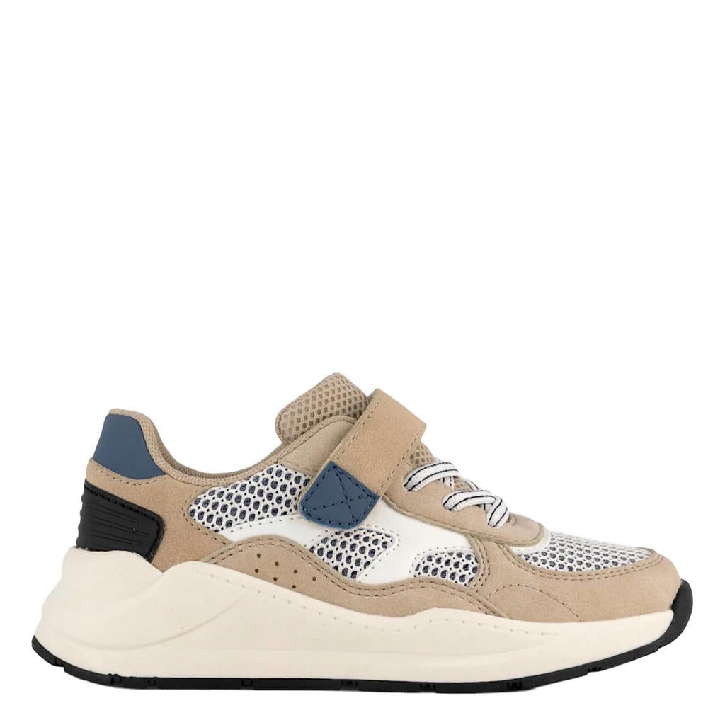 Beige jongens Vty sneakers van textiel/synthetisch met veters