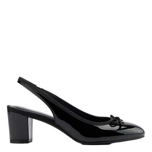 Graceland lak slingback pumps met strik zwart afbeelding