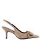 Graceland satijnen slingback pumps taupe