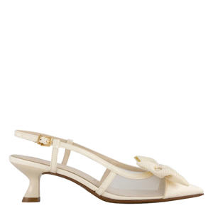 slingback pumps ecru