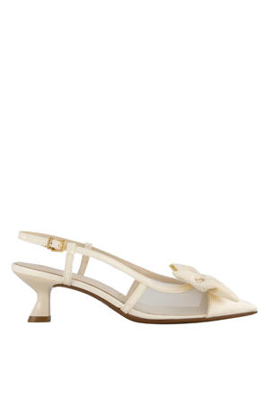 slingback pumps ecru