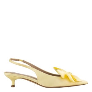 slingback pumps met strik geel