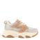 Graceland sneakers diamantjes grijs/zalm