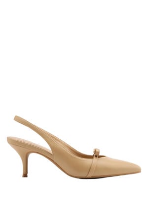 slingback pumps beige