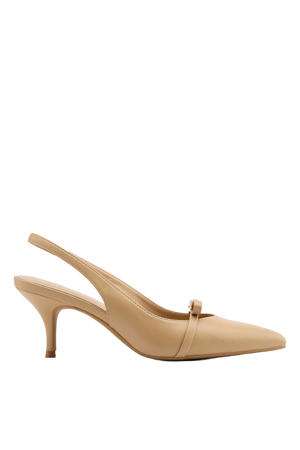 slingback pumps beige